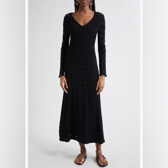Zimmermann Dresses & Skirts - NWT $950 Zimmermann Rhiannon Pointelle Maxi Sweater Dress- sizes 0 (US4)/3(US10)